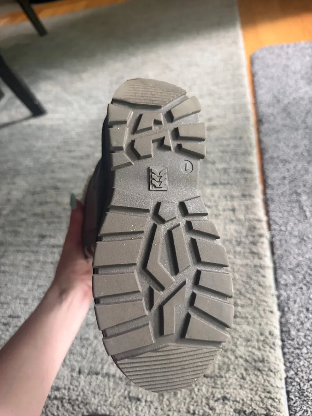 Target Girls Quilted Brown and Gray Winter Boots with Faux Fur